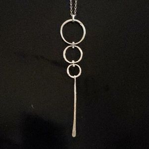 Opulenza circle & stick necklace